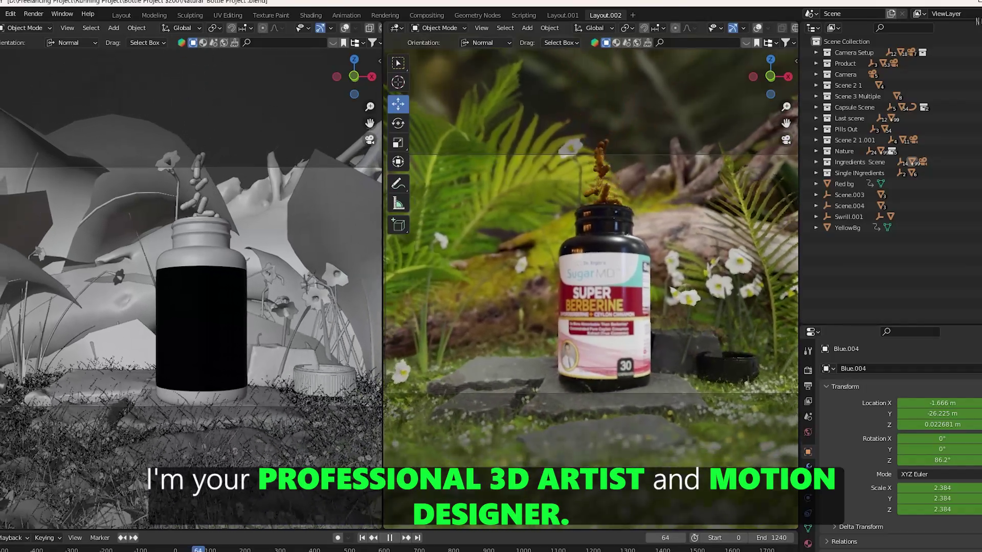 I will add 3D Nature Artist for Flowers, Grass, Mountains  Environments